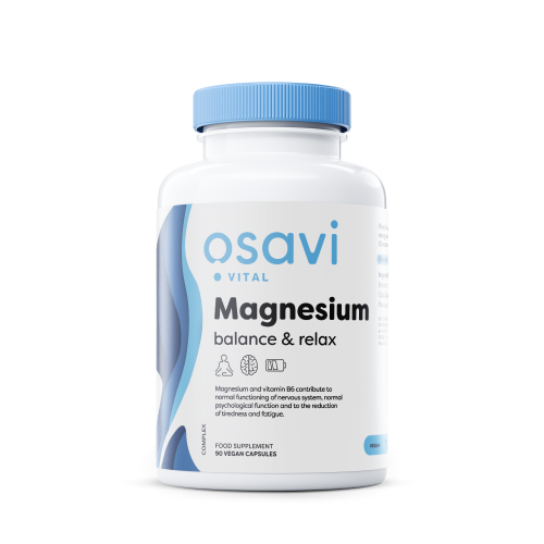 Osavi Magnesium Balance & Relax Magnija, cinka un B6 vitamīnu komplekss