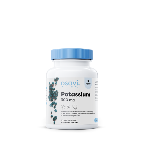 Osavi Potassium 300 mg Maisto papildas Kalis 300 mg