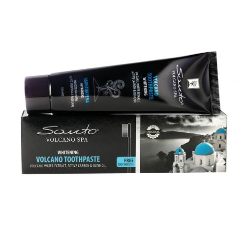 Santo Volcano Spa Volcano Whitening Toothpaste Balinanti vulkaninė dantų pasta