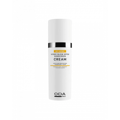ODA Pro Hydro Glow SPF50 Sunscreen Cream Spindesio suteikiantis drėkinamasis veido kremas