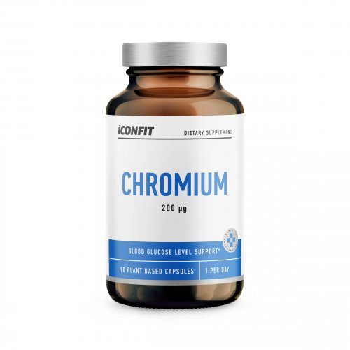 Iconfit Chromium Blood Glucose Level Support Uztura bagātinātājs hroms