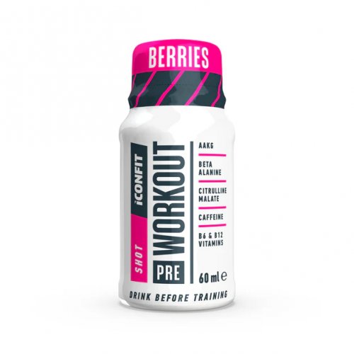 Iconfit Pre-Workout Shot Gėrimas prieš treniruotę
