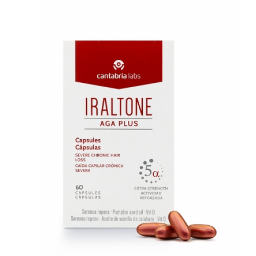 Photos - Hair Product Iraltone Iraltone AGA PLUS Anti-Hair Loss 60 caps. KS409012