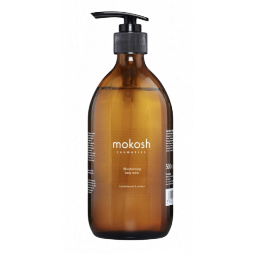 Mokosh Moisturizing Body Wash Sandalwood & Amber Drėkinamasis kūno prausiklis