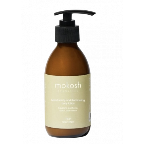 Mokosh Moisturizing And Illuminating Body Lotion With Glow Effect Pear Kūno losjonas