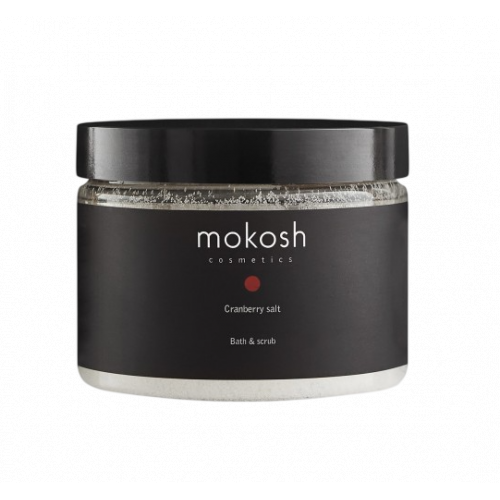 Mokosh Bath & Scrub Salt Cranberry Kūno ir vonios druska