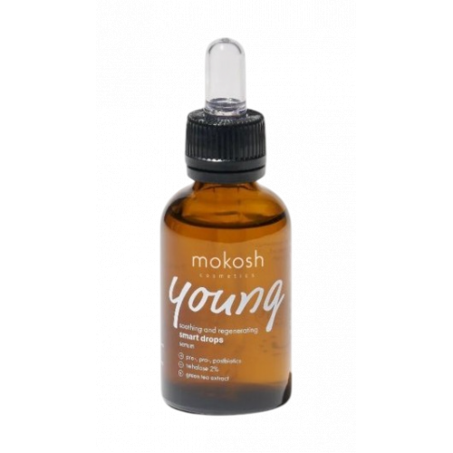 Mokosh Young Smart Drops Soothing And Regenerating Serum Veido serumas