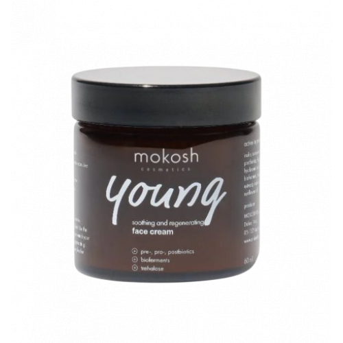 Mokosh Young Soothing And Regenerating Face Cream Raminamasis veido kremas