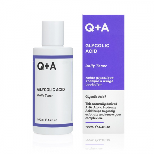 Q+A Glycolic Acid Daily Toner Glükooolhapet sisaldav näoveepuhastusvedelik