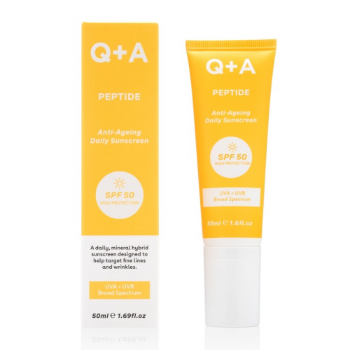 Q+A Peptide Anti-Ageing SPF50 Saules aizsargkrēms