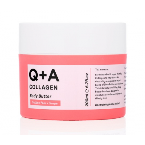 Q+A Collagen Body Butter Kūno sviestas su kolagenu