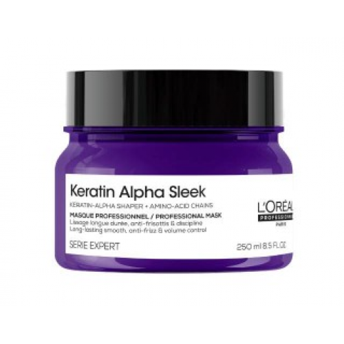 L'Oréal Professionnel Keratin Alpha Sleek Hair Mask Glotninamoji kaukė plaukams