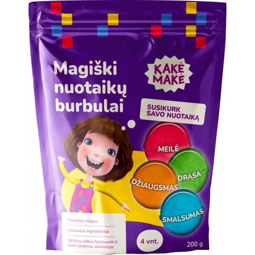 Kakė Makė Magic Magiški vonios burbulai vaikams