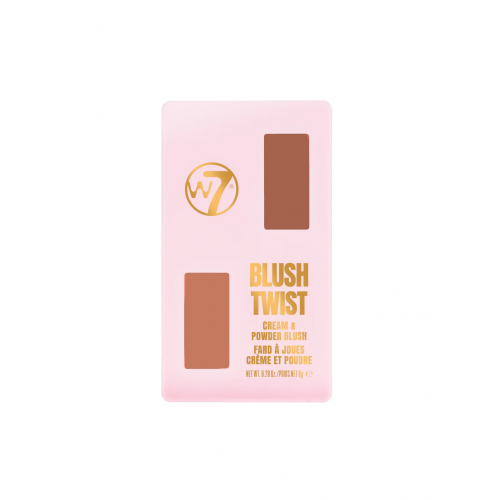 W7 Cosmetics W7 Cosmetics Blush Twist Duo Blusher 8g No More Fights
