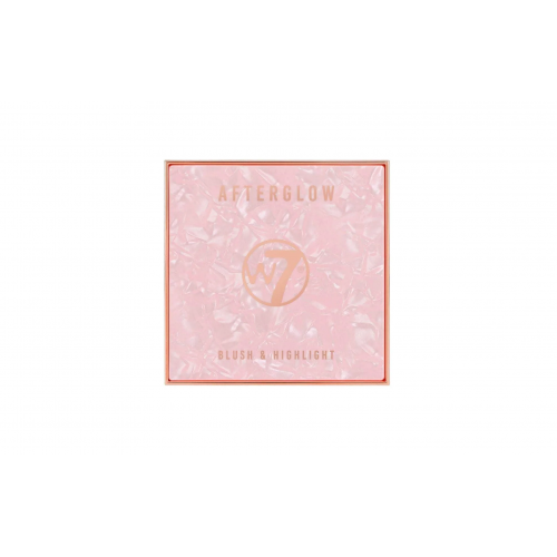 W7 Cosmetics Afterglow Blush & Highlight Vaigu sārtuma un mirdzuma palete