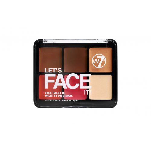 W7 cosmetics Let's Face It Makeup Palette Makiažo paletė