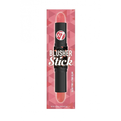 W7 Cosmetics Blusher Stick 4g Glow Pink & Pink Glam