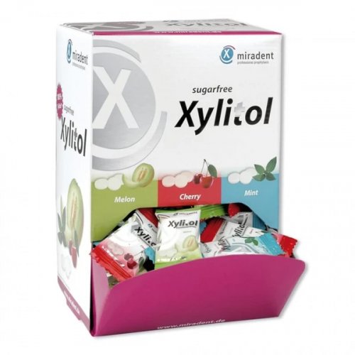 Miradent Xylitol Sugar Free Drops Pastilių su ksilitoliu rinkinys
