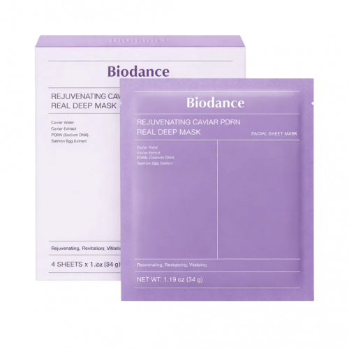 Biodance Rejuvenating Caviar PDRN Real Deep Mask Kolagēna sejas maska ar PDRN