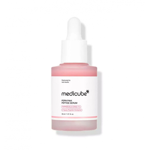Medicube PDRN Pink Peptide Serum Stangrinantis ir odos toną išlyginantis serumas su PDRN ir peptidais