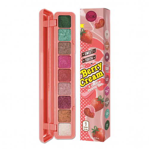 J.Cat Beauty Sweet Tooth 9 Shadow Palette Bar Acu ēnu palete
