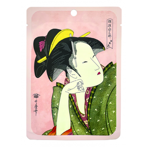 Mitomo Camellia Flower Oil+Matcha Essence Face Mask Lehtmask