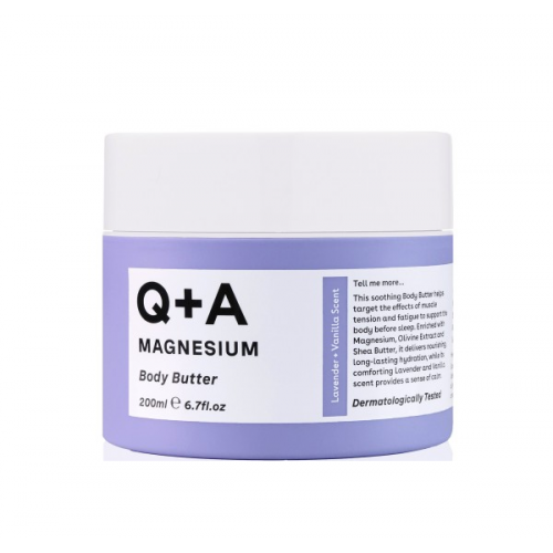 Q+A Magnesium Body Butter Kūno sviestas su magniu
