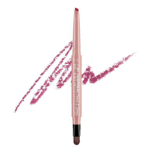 J.Cat Beauty Lip Contour Pencil & Brush Lūpų kontūro pieštukas su šepetėliu