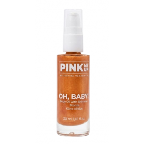 Pink Me Up Oh Baby, Body Oil with Shimmer Bronze Kūno aliejus su švytėjimu