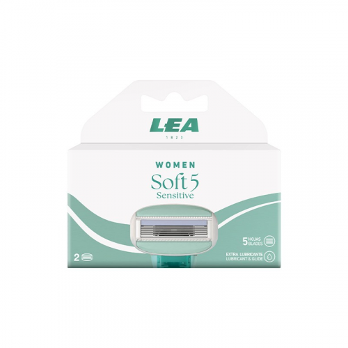 LEA Women Soft 5 Sensitive Refill 2 Units Keičiamų galvučių papildymas