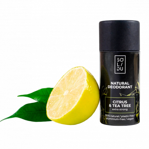 SOLIDU Citrus & Tea Tree Natural Deodorant Citrusu un tējas koka dezodorants