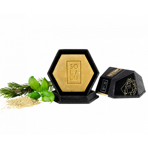 SOLIDU NEEMPH Solid Shampoo Šampūnas su nimbamedžio lapais ir bazilikų aliejumi
