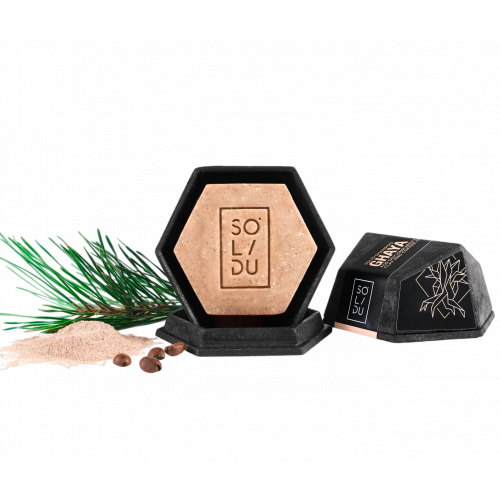 SOLIDU GHAYA Solid Shampoo Šampoon ja gasuli savi ja kohviga