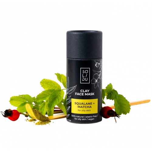 SOLIDU Clay Face Mask Molio kaukė riebiai veido odai