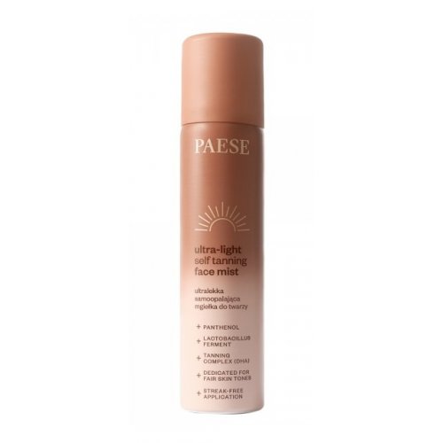 Paese Ultra-Light Self Tanning Face Mist Savaiminio įdegio veido dulksna