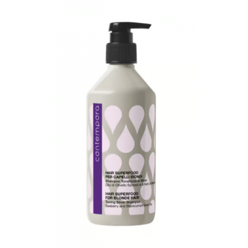 Contempora Hair Superfood Toning Blonde Hair Šampūnas šviesintiems plaukams