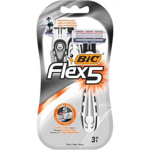 BIC Flex 5 Nano Technology Blades Vienkartiniai skutimosi peiliukai su 5 ašmenimis