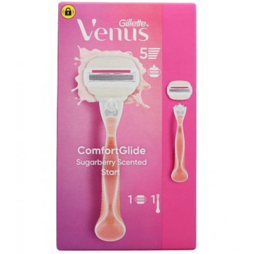 Gillette Venus ComfortGlide Sugarberry Scented Razor Moteriškas skustuvas