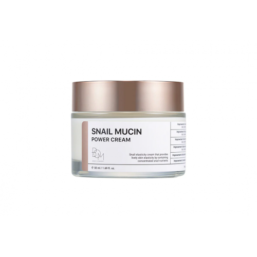 BOM Snail Mucin Power Cream Intensyviai drėkinantis ir stangrinantis veido kremas