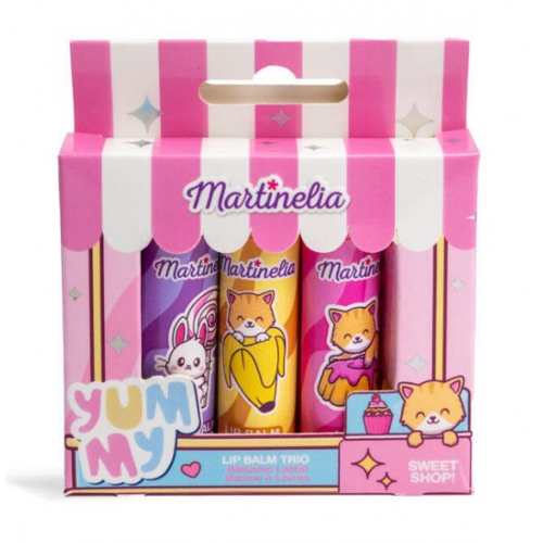 Martinelia Lip Balm Trio Yummy Bērnu lūpu balzamu komplekts
