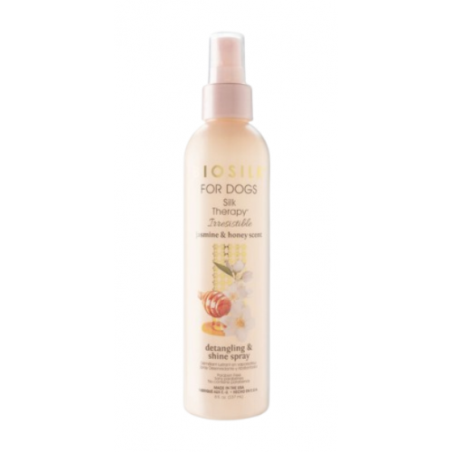 Biosilk For Dogs Silk Therapy Detangling & Shine Spray Purškiklis šunims lengvam kailio iššukavimui