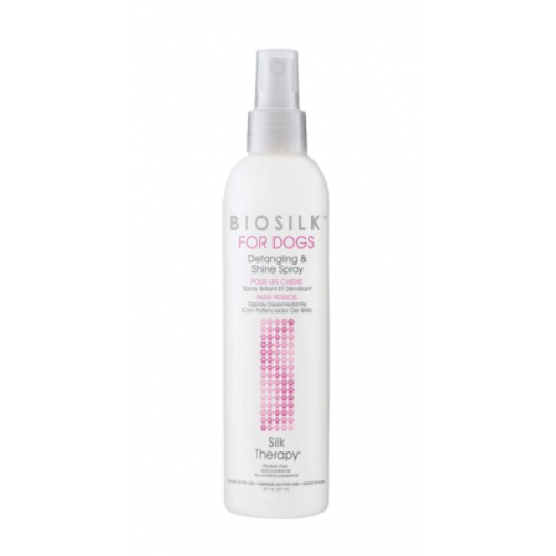 Biosilk For Dogs Detangling & Shine Spray Purškiklis lengvam šunų kailio iššukavimui ir žvilgesiui