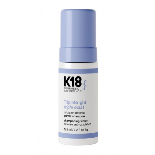 K18 Triplebright Oxidation Defense Purple Shampoo Nepageidaujamus tonus neutralizuojantis šampūnas