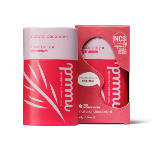 NUUD Natural Rosemary x Geranium Stick Deodorant 45gr in Clear
