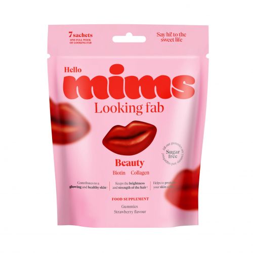 MIMS Beauty Biotin & Collagen Food Supplement Gummies Maisto papildas grožiui