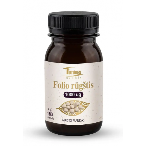 Futures Nutrition Folic Acid Food Supplement Folio rūgštis