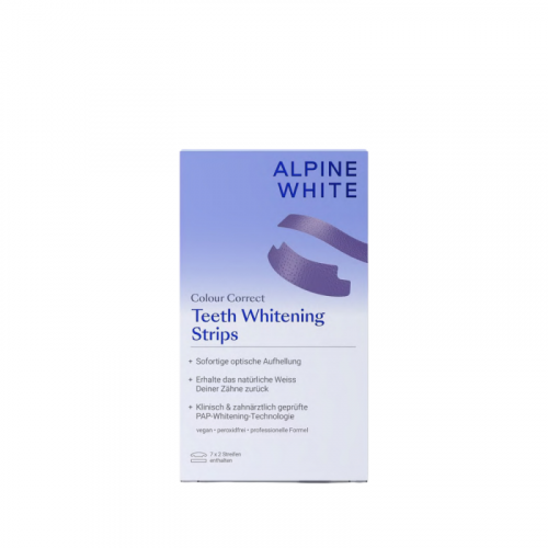 Alpine White Purple Teeth Whitening Strips Violetinės dantų balinimo juostelės