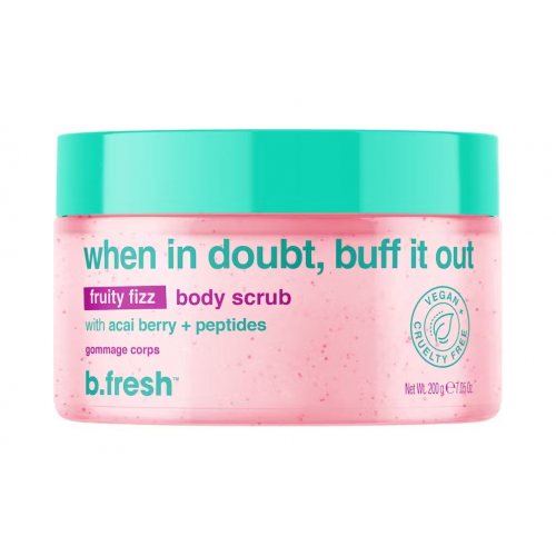 b.fresh When In Doubt, Buff It Out Fruity Fizz Body Scrub Uogų aromato kūno šveitiklis