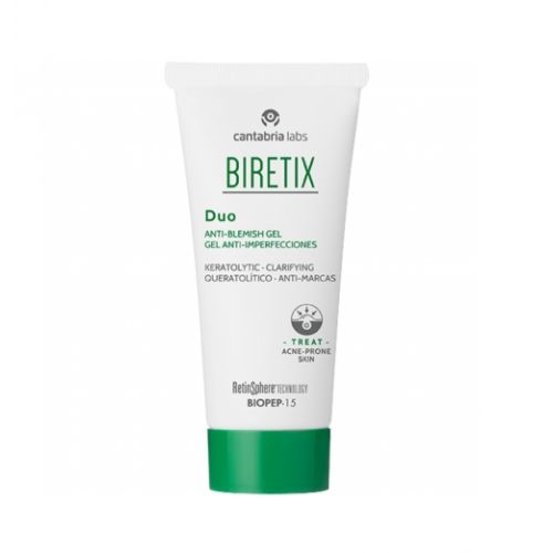 Biretix Duo Anti-Blemish Gel Intensyvi priemonė, skirta probleminei ir į aknę linkusiai odai