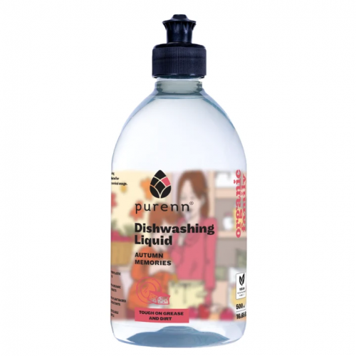 Purenn Autumn Memories Dishwashing Liquid Indų ploviklis su alavijais ir bruknėmis